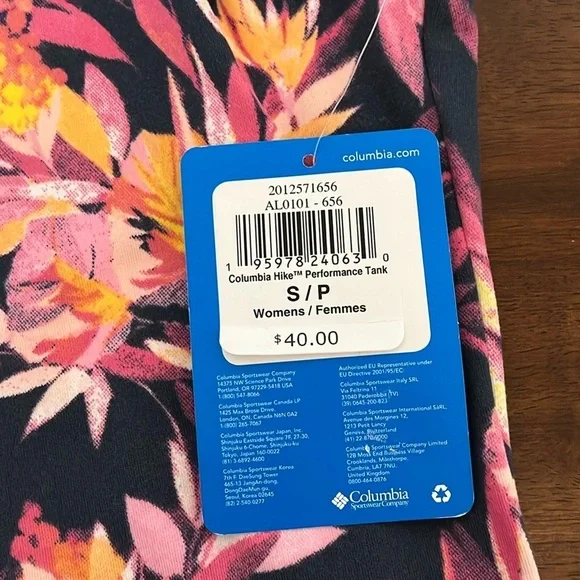 NWT Columbia Hike Performance Tank Size Small - Picture 9 of 10